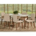 thumbnail image 2 of Manhattan Comfort Charles 7 Piece Dining Set in Off White and Beige, 2 of 7