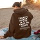 thumbnail image 3 of Sudadera con cremallera Gibobby para mujer con capucha informal café XL, 3 of 4