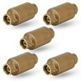 thumbnail image 2 of Midline Valve 372D336-5 Inline Spring Loaded Check Valve, Backflow Prevention, 1-1/4 in. Sweat Connections, Cast Brass (5 Pack), 2 of 4