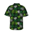 thumbnail image 3 of Balery Tropical Leaves1 Print Men's Hawaiian Shirts Short Sleeve Beach Shirt Relaxed Fit Vacation Button Down Shirts-Small, 3 of 9