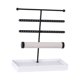 thumbnail image 1 of puesto de joyería,exhibición del organizador del sostenedor del pendiente del soporte de la joyería,puesto de joyería collar árbol colgando negro,soporte de joyería accesorio metal, 1 of 8