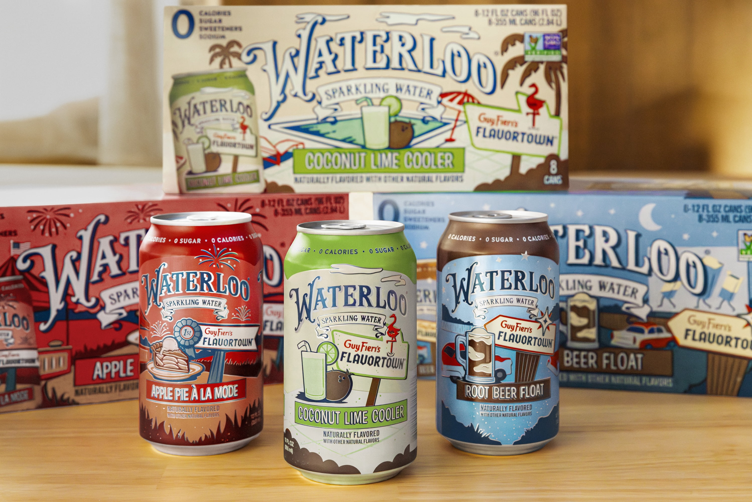Waterloo Sparkling Water, Root Beer Float, 12 fl oz, 12 Pack Cans