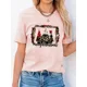 thumbnail image 3 of Camiseta con estampado de Navidad para mujer, camisetas básicas de manga corta a la moda, Año Nuevo, 3 of 5