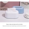 thumbnail image 3 of Yuarrent Caja de almacenamiento de pañuelos, soporte de papel, servilletero de mesa, dispensador impermeable, hogar, oficina, cocina, coche, baño, Almacenamiento y organización del hogar Blanco Yuarrent HA079881-01, 3 of 6