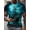 mixed color, variant on Men's Summer 3D Printed Nautical Master T-Shirt - Sailboat Brown Case, Bright Black Short Sleeve Shirt, Sea Pie, Nautical Activity and Daily Wear - Transparent, Washable, Large
