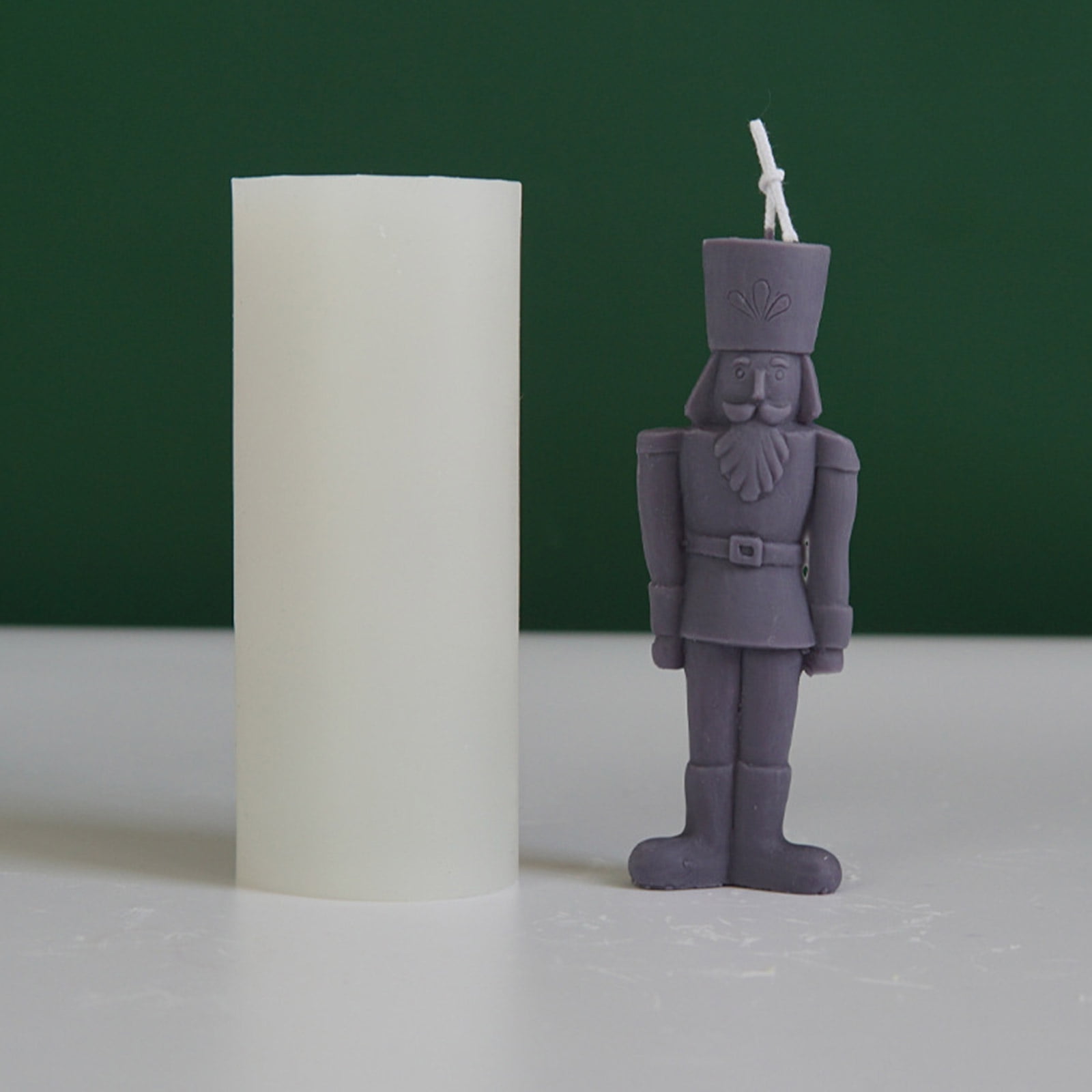 Geemin 3D Candle Mold Silicone King Craft Mould Human Shape Molds Handmade Supplies for DIY Candle Soap Plaster Making Moulds