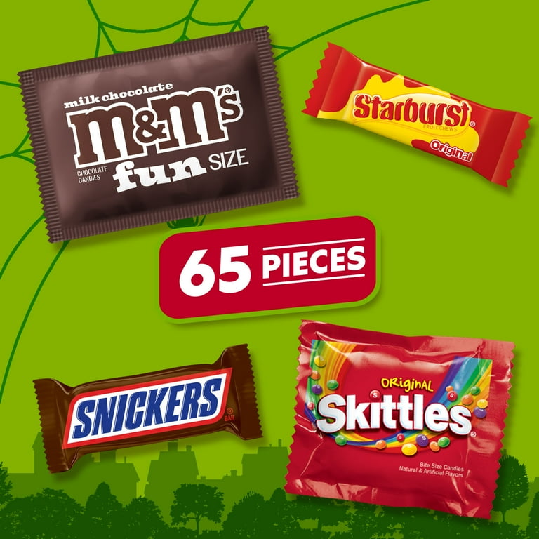 Mars Mixed M&M'S, Snickers Chocolate, Starburst, Skittles Fruit