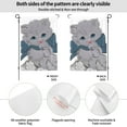 thumbnail image 2 of XMXY Kitty Cat Grey Bow Garden Flags Double Sided,Farmhouse Holiday Yard Outdoor Sign Decor Flag 28"x40", 2 of 8