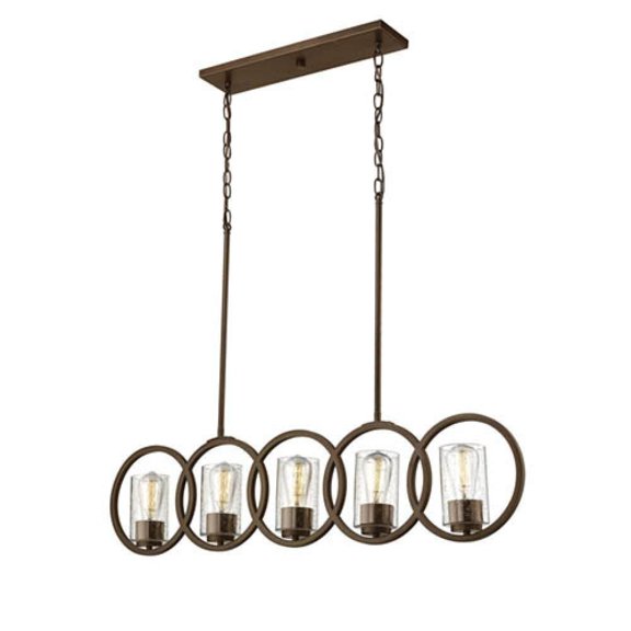 Millennium Lighting 2355 Delano 5 Light 42" Wide Linear Chandelier - Bronze
