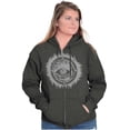 thumbnail image 4 of Eye Symbolic Spiritual Compass Zip Up Hoodie Men's Women's Brisco Brands 4X, 4 of 6