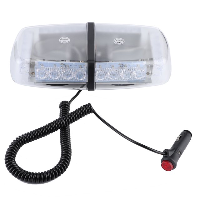 Linterna de advertencia de emergencia para techo de coche, luz estroboscópica de 24 LED, 24W, 7 modos para vehículo policial de rescate