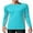 Aqua, variant on Mens Long Sleeve Swim Shirts Sun Protection UPF 50+ Rashguard Athletic Workout Hiking Swimwear Tops