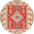 thumbnail image 1 of Ahgly Company Machine Washable Indoor Round Traditional Brown Gold Area Rugs, 4' Round, 1 of 7