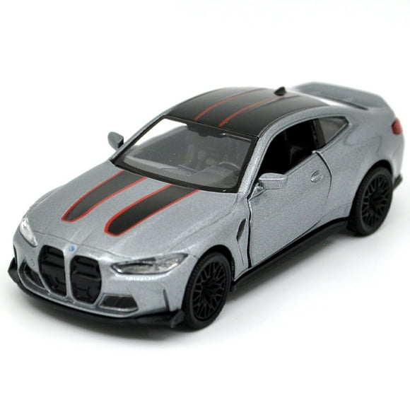 1: 36 Suitable for BMW M4 CSL alloy simulation car die-casting model toys, sound and light collectibles, children's toys, birthday gifts
