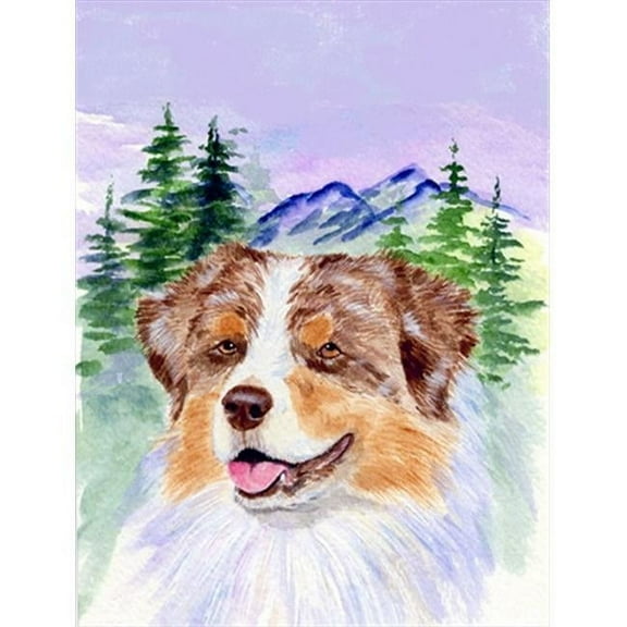 11 x 15 in. Australian Shepherd Flag Garden Size
