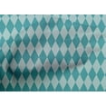 thumbnail image 4 of oneOone Cotton Poplin Teal Blue Fabric Argyle Check Sewing Craft Projects Fabric Prints By Yard 42 Inch Wide, 4 of 4