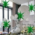 thumbnail image 2 of PMU Magic Shiny Starburst 22 Inch Mylar Foil Balloon - Emerald Green - Party Decoration Accesory (10/Pkg) Pkg/1, 2 of 6