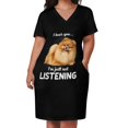 thumbnail image 3 of Pomeranian I hear you not listening Loose Pocket Dress summer clothes for women long dresses for women Evening dresses, 3 of 7