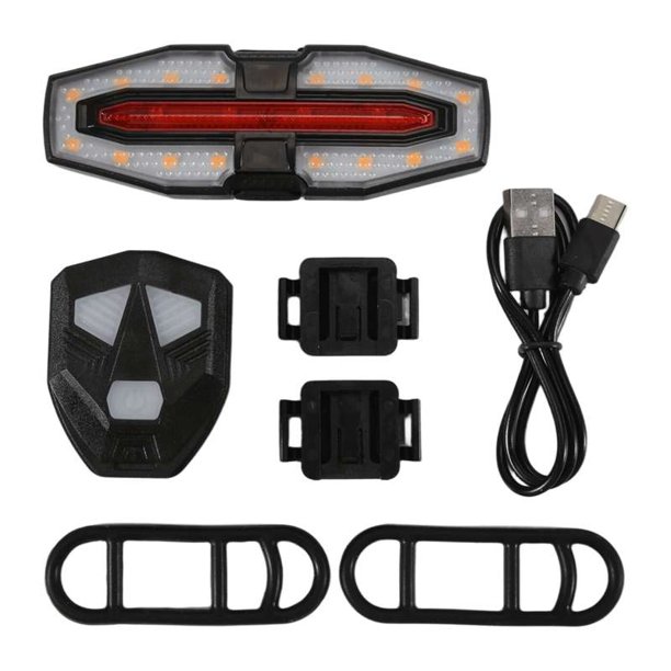 Luz Trasera Intermitente para Patinete Eléctrico, Recargable por USB y con Control Remoto, LED.