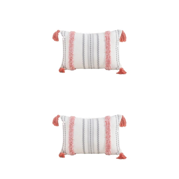Yuarrent Almohada elegante para el hogar Comodidad moderna y lujosa Almohada de algodón para reposacabezas que ahorra espacio Almohada de baño CR-635 30*50 CM 2piezas