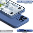 thumbnail image 3 of iPhone 11 Pro Max Case with Protection Camera Lens Liquid Silicone for iPhone 11 Pro Max Case Gel Rubber Shockproof Case Full-Body Protection Soft Anti-Scratch Microfiber Lining 6.5 inch (Navy Blue), 3 of 7
