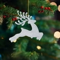 thumbnail image 6 of HCTSHG 6 PCS Jumping Deer Pendant, 2.36 Inch Cute Plastic Christmas Elk Ornaments for Xmas Tree Decor, Festive Home and Party Christmas Decoration, 6 of 8