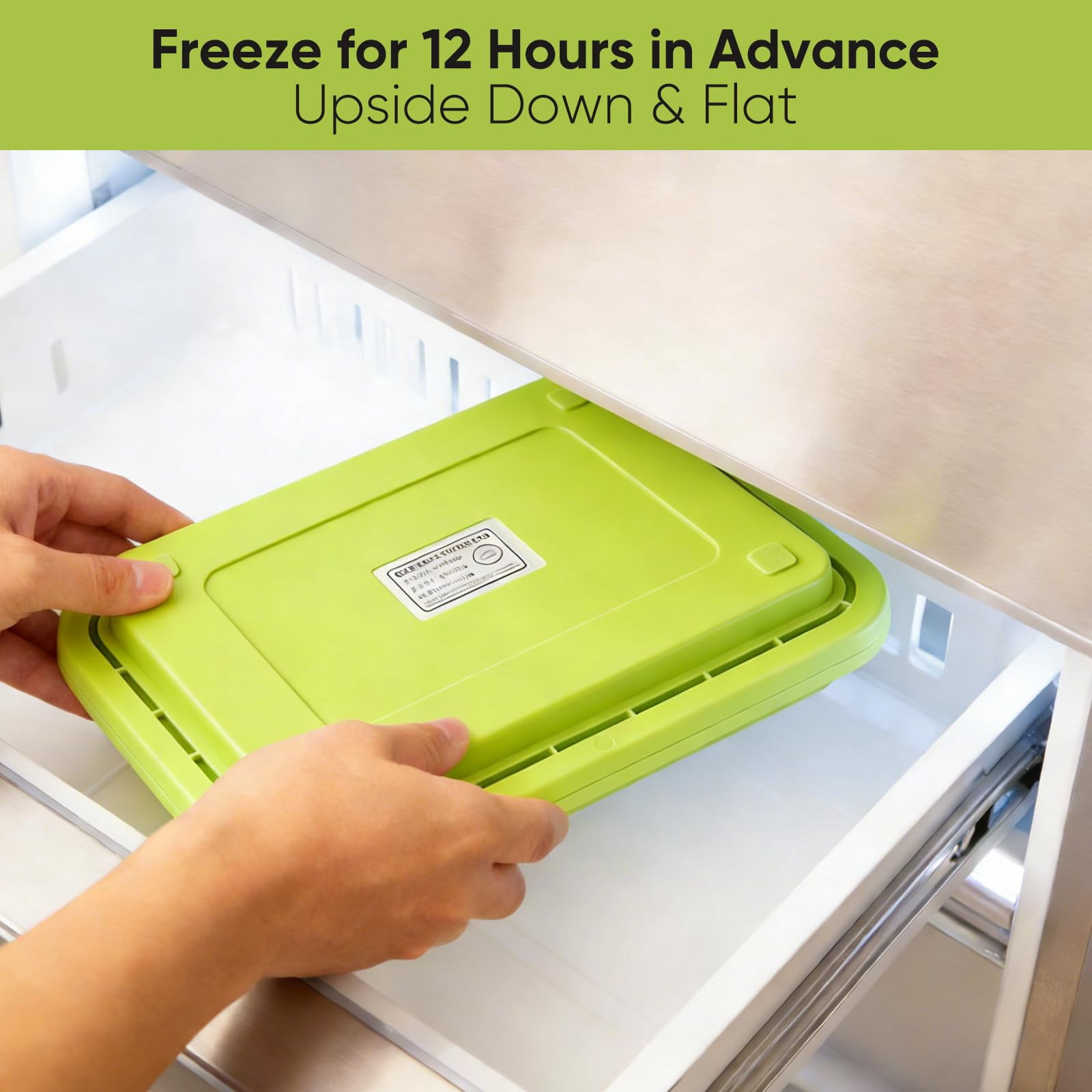 Rolled Ice Cream Maker with Stainless Steel Plate and Lid, DIY Dessert Pan and Spatulas