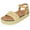 Beige, variant on Shoes Women Platform Espadrille Sandals Ankle Strap Flat footbed Buckle up Bling Rhinestone ATHENS-1 Camel Beige 10