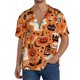 thumbnail image 1 of Fotbe Halloween 2 Camisa Estampada de Manga Corta para Hombre, Casual de Verano, Estilo Playero, Sin Arrugas-Large, 1 of 5