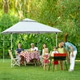 thumbnail image 4 of LAZY BUDDY Easy Set-up 12' x 12' Pop up Canopy Tent Heavy Duty Outdoor Camping Party Gazebo Tent Instant Canopy Shelter with Top Ventilation, 4 of 13