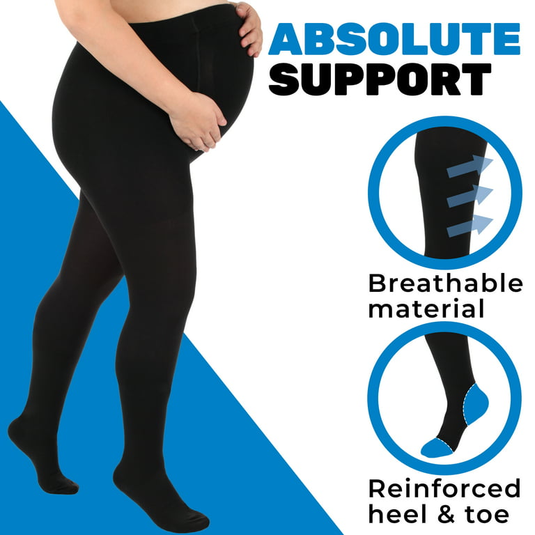 Made in USA - Plus Size Compression Pantyhose for Women 20-30mmHg