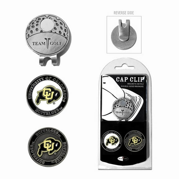 Team Golf NCAA COLORADO Cap Clip With 2 Golf Ball Markers
