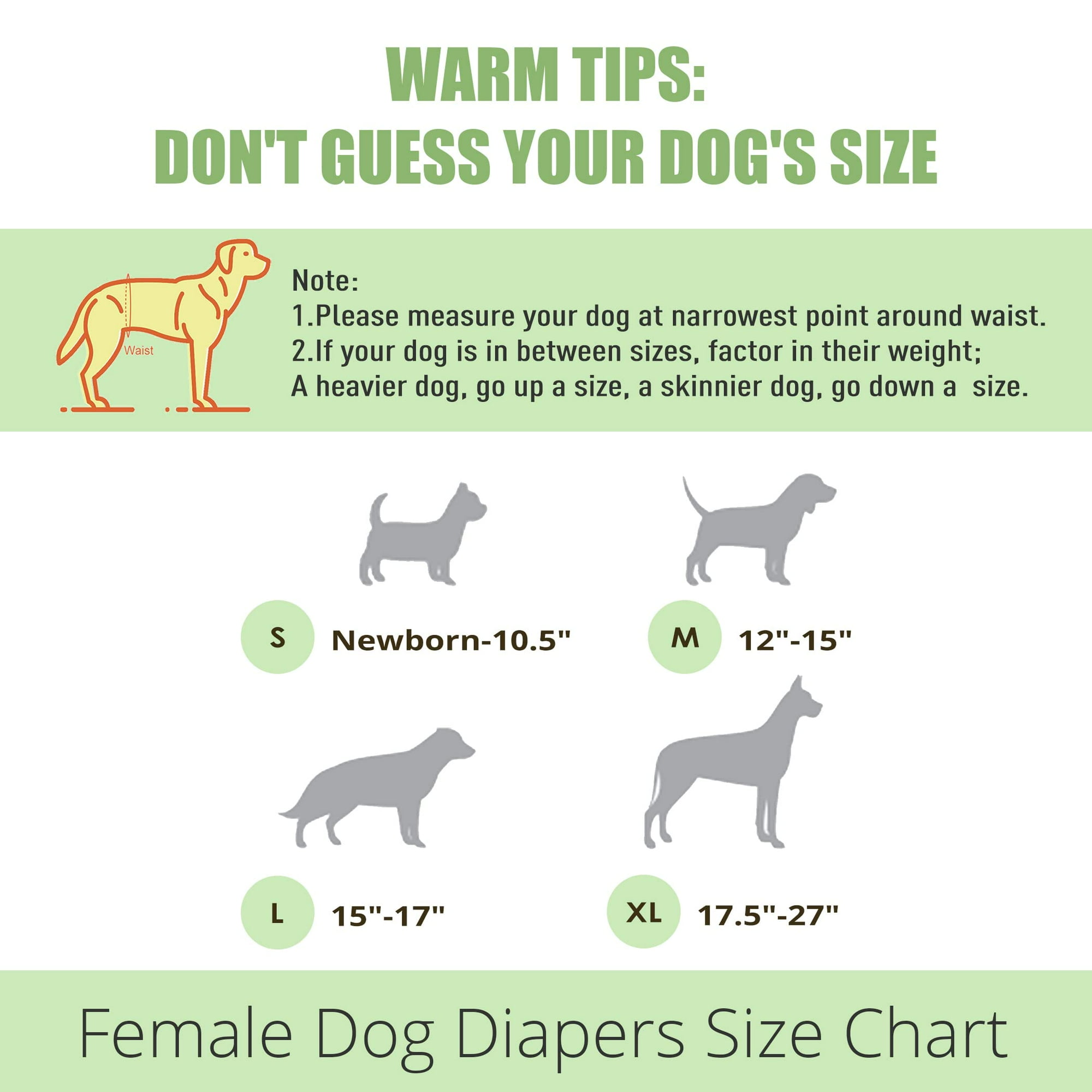 Washable Dog Diapers Highly Absorbent Dog Diapers for Female Dogs Dog Dresses for Dogs in Heat Period Incontinence or Excitable Urination X Large Gray Walmart