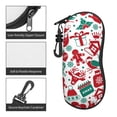 thumbnail image 5 of ZICANCN Sunglasses Soft Case, Abstract Christmas Santa Gift Neoprene Zipper Eyeglass Case for Men Women, 5 of 9