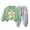 Green, variant on Ulanda Toddler Baby Girls Flower Print Clothes Set Long Sleeve Top and Pants 2pcs Outfits Fall Clothes (Blue, 5-6 Years)