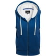 thumbnail image 1 of MixMatchy Women's Sleeveless Sherpa Lining Zip Up Cozy Vest, 1 of 5