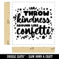 thumbnail image 2 of Throw Kindness Around Like Confetti Self-Inking Rubber Stamp Ink Stamper - Pink Ink - Small 1 Inch, 2 of 7