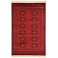 thumbnail image 2 of Rugs.com Bokhara Collection Rug – 4' x 6' Red Low Rug Perfect For Entryways, Kitchens, Breakfast Nooks, Accent Pieces, 2 of 9