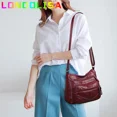 thumbnail image 5 of Carteras y bolsos de lujo de cuero suave vintage 2024 Diseño de bolso de mujer de alta calidad Bolsos de hombro cruzados para mujer con múltiples bolsillos, 5 of 5