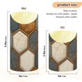 thumbnail image 4 of Football Liked Hexagonal Tile Flickering Flameless Candles with Remote Timer Battery Operated LED Tealight Set of 2 S, 4 of 8