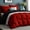 red & black, variant on 3pcs Comforter Set, Soft Breathable Cooling Comforter Double-Sided Cold Tech Fabric, All Seasons, King, 1 Quilt + 2 Pillowcases, Machine Washable