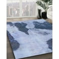 thumbnail image 2 of Ahgly Company Indoor Rectangle Abstract Azure Blue Persian Area Rugs, 4' x 6', 2 of 6