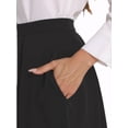 thumbnail image 5 of INSPIRE CHIC Women's Skirt High Waist A Line Flare Pleated Midi Skirts XS Black, 5 of 7