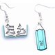 thumbnail image 1 of Creative Blackboard Book Pencil Ruler Dangle Earrings Funny Asymmetric Back to School Earrings for Women Girls Student Teacher Graduation Jewelry Gift, 1 of 3