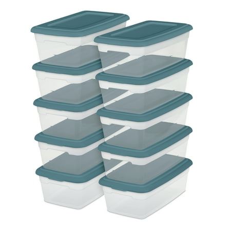 Sterilite Set of 10 - 6 Qt , Cool Water