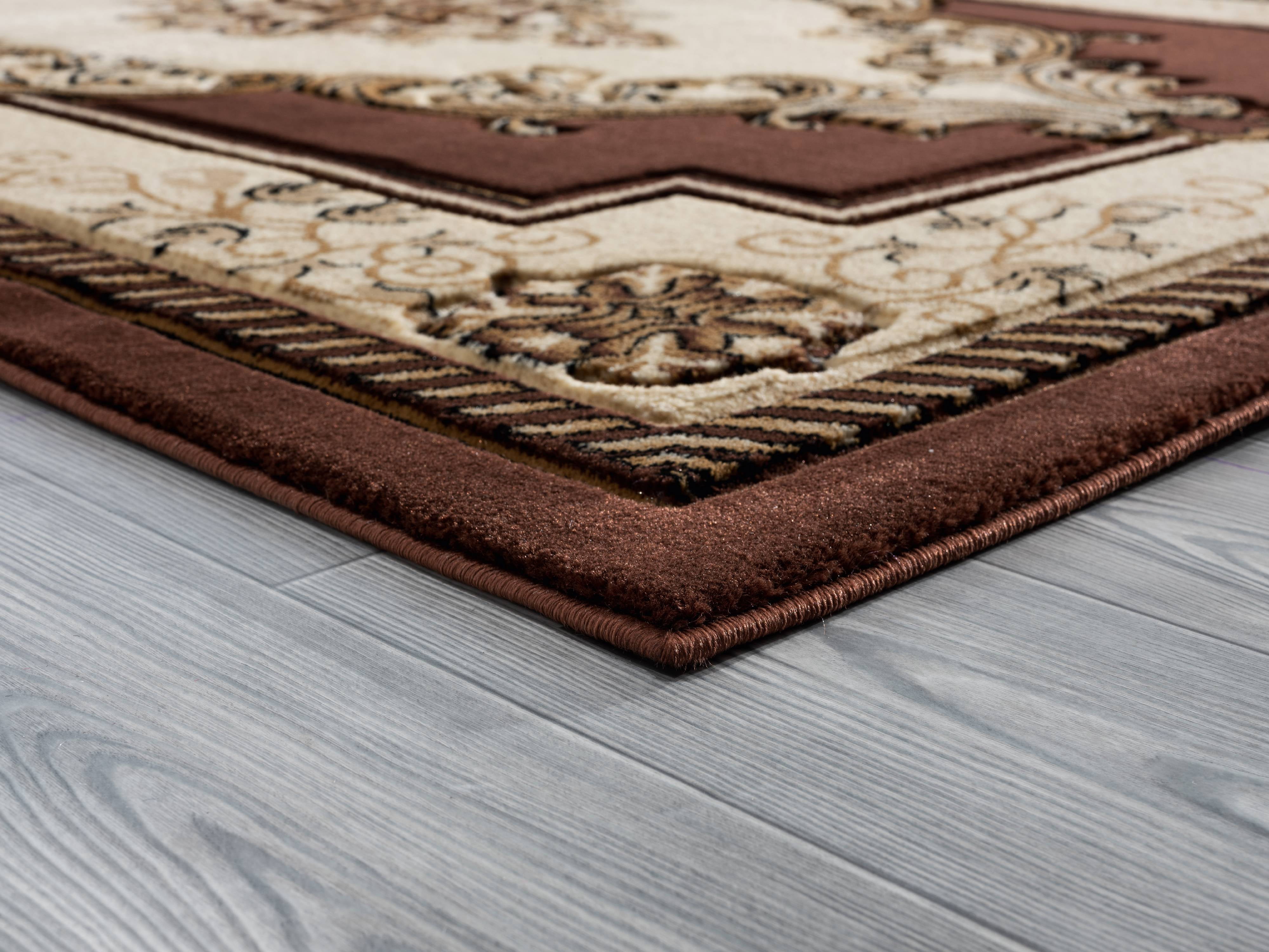 United Weavers Drachma Patras Traditional Medallion Area Rug, Chocolate, 5'3" x 7'6"