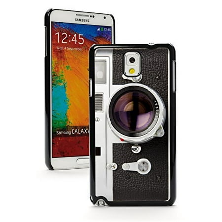 Note Range - Samsung Galaxy Note 4 Hard Back Case Cover Rangefinder Vintage Camera (Black)
