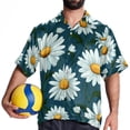 thumbnail image 4 of Daisy Men's Casual Printed Button Down Short Sleeve Spread Collar Beach Shirts for Summer, Unisex, 4 of 6