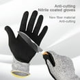 thumbnail image 2 of Household Industrial Polyester Gloves, Nitrile Coating Gloves, Kitchen Anti-Cut Outdoor Gloves Optional, 2 of 7