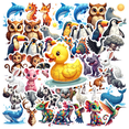 thumbnail image 2 of LUUFILx 50pcs Adorable Fox Fall Animal Autumn Stationery Sticker Water Bottle Laptop Scrapbooking Kids DIY, 2 of 7